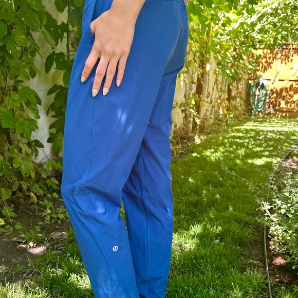 Lululemon Blue Track Pants with Relaxed Fit - Picture 1 of 10